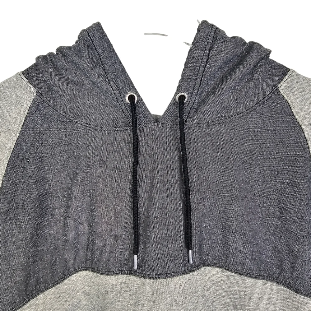 Michael Jordan Gray Two-Tone Short Sleeve Hoodie Mens XL